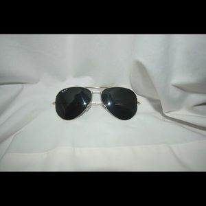 Large, POLARIZED Aviator Ray Bans